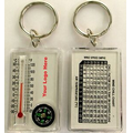 Compass/ Thermometer Key Chain